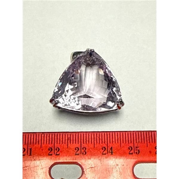 Trillion-Cut 60 Carat Amethyst Pendant - APPRAISED $9880