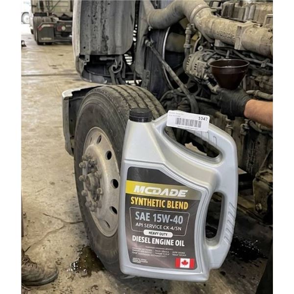 McDade SAE 15W-40 Diesel Engine Oil, Synthetic Blend, 1 US Gallon
