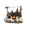Image 1 : Celebrations by L&CO Lighted Winter Camping Scene with Campfire