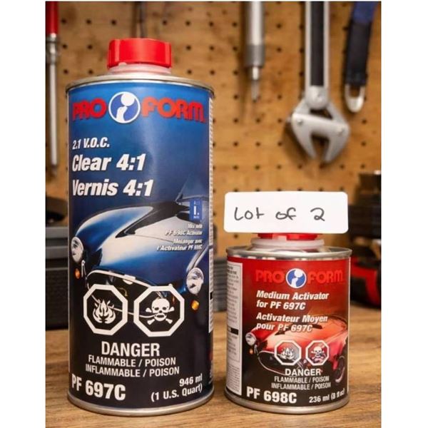 Pro Form PF 6976 and PF 6986 Activator and Clear Coat Set