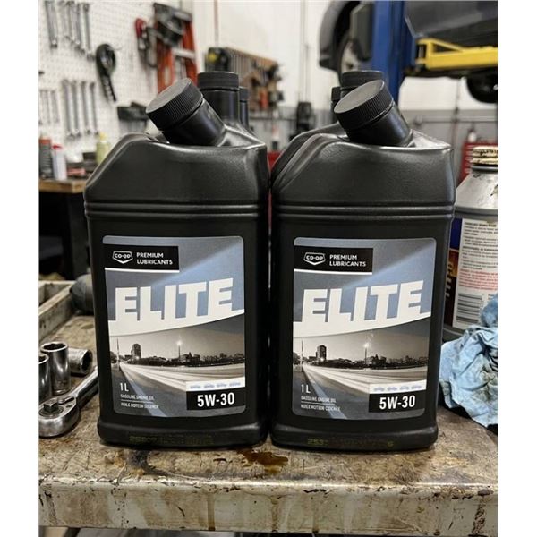 Co-op Elite 5W-30 Premium Lubricants Motor Oil, 1L Bottles, 6-Pack