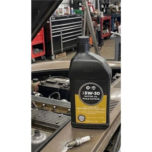 Lot of 6 SAE 5W-30 Full Synthetic Motor Oil Bottles (946 mL Each)