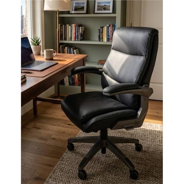 La-Z-Boy Executive Office Chair With Padded Armrests and Adjustable Features