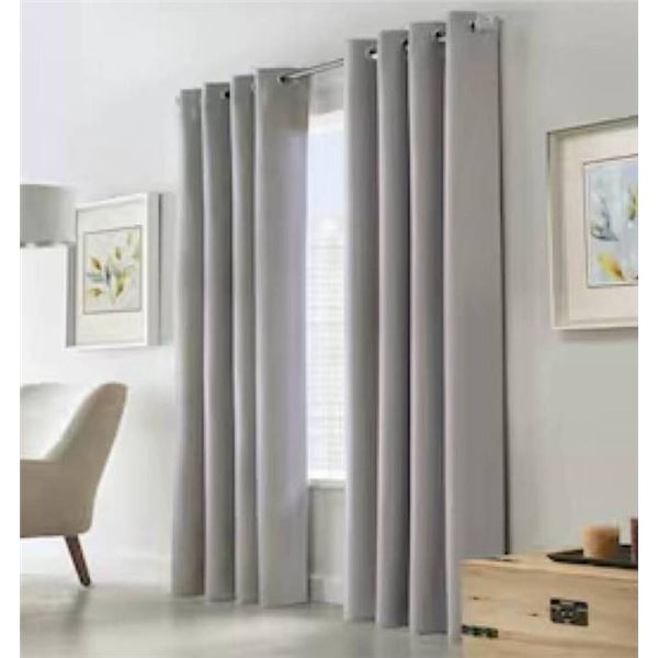 Lot of 2 - Home Curtain Panel Set, 5 Ft x 9 Ft - 2 Per Pack
