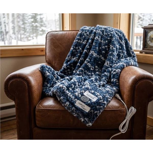Brookstone Heated Throw Blanket 50"x60"