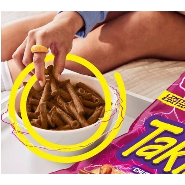 Takis Churro Charge Limited Edition Snack Bag Lot (14 x 260g Packs)