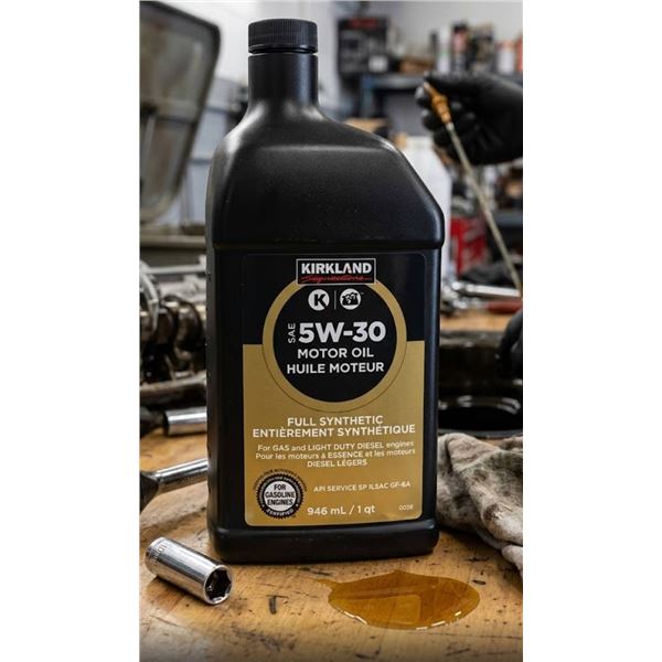 Kirkland Signature 5W-30 Full Synthetic Motor Oil, 6 x 946mL