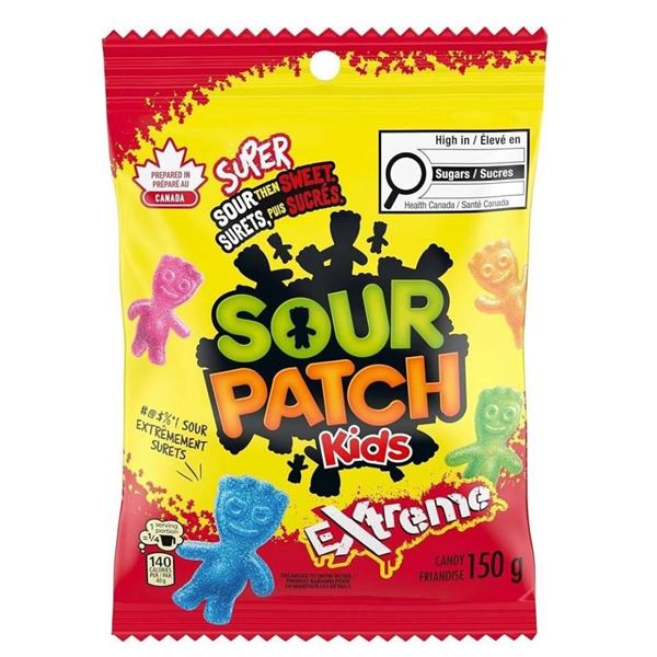 Sour Patch Kids 190g Bags, Set of 28 Units