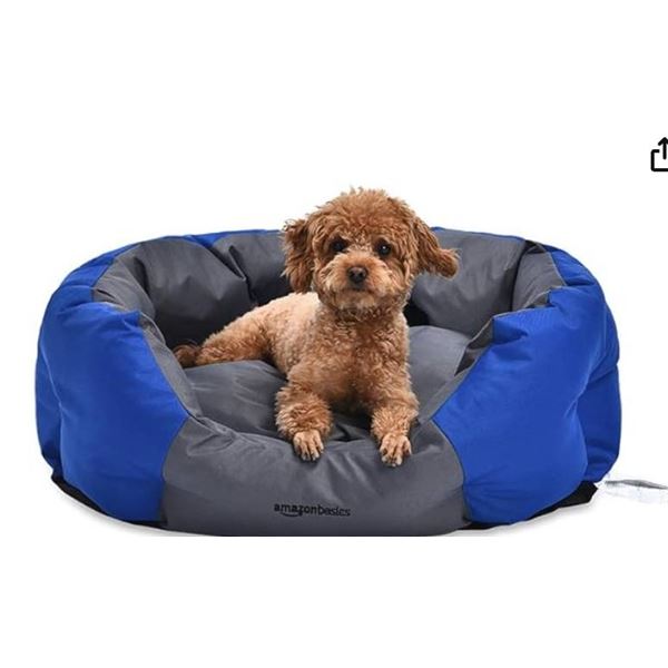 Amazon Basics Waterproof Pet Boot, Medium, Blue and Gray