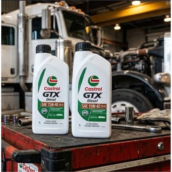 6 x 1 Liter Castrol GTX Diesel 15W-40 Motor Oil