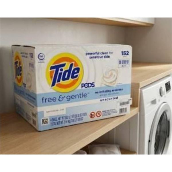 Tide Pods Free and Gentle, Unscented, 152 Pods