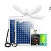 Image 1 : EcoCalm 20-Inch Solar Ceiling Fan Light, Model KP-SCFL20
