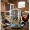 Image 1 : 5 Gallon Metal Poultry and Game Bird Feeder with Circular Base
