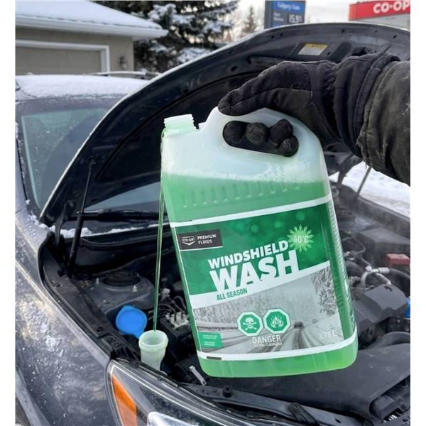 Co-op Premium Fluids Windshield Wash All Season, 3.78L Containers (Lot of 4)