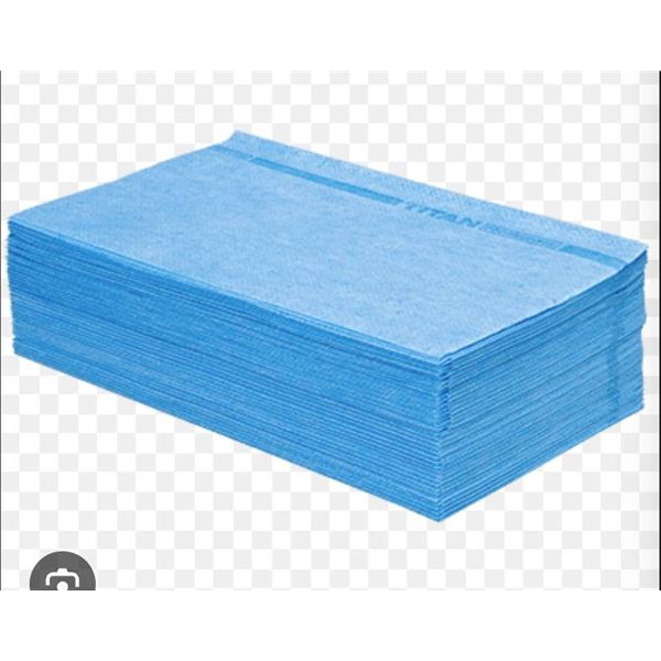 FoodWorks Blue Food Service Wiper by Kruger Products L.P. 150pcs