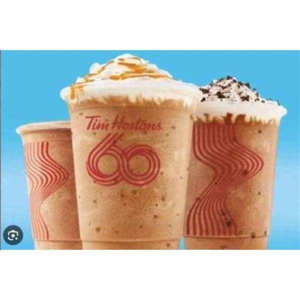 Tim Hortons 60th Anniversary 1000 Medium Cold Beverages Cups