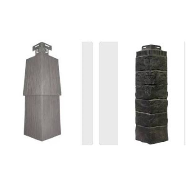 Novik Stone SK and Shake RS8 Stack and Rough Sawn Stone Corners Moka