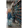 Image 1 : Steel Rolling Ladder 8 ft, with Safety RailingsÂ