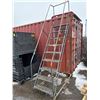 Image 2 : Metal Rolling Safety Ladder with Handrails