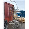 Image 3 : Metal Rolling Safety Ladder with Handrails