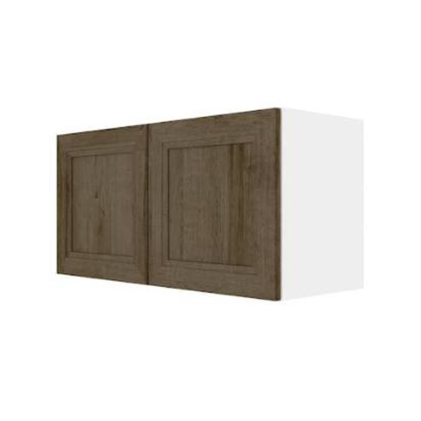 Eklipse 30-Inch Wall Cabinet With Double Doors and Oak Finish - Model EROS-WP30