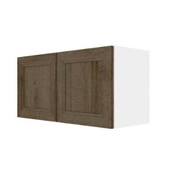 Eklipse 30-Inch Wall Cabinet With Double Doors and Oak Finish - Model EROS-WP30