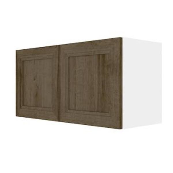 Eklipse 30-Inch Wall Cabinet With Double Doors and Oak Finish - Model EROS-WP30