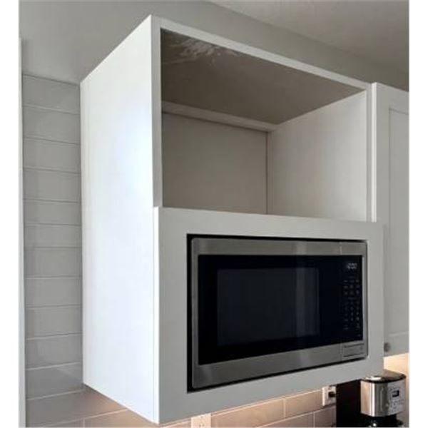 White Two-Shelf Base Cabinet Unit for Kitchen or Storage Use