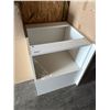 Image 3 : White Two-Shelf Base Cabinet Unit for Kitchen or Storage Use
