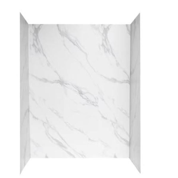 OVE Arroyo 48 Surface Wall, Carrara Marble Look, 47.68 x 80.00 In