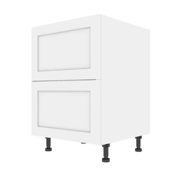 Eklipse Office Cabinet RD-O2T12-SD, Perle, 12 In., 2 Drawers