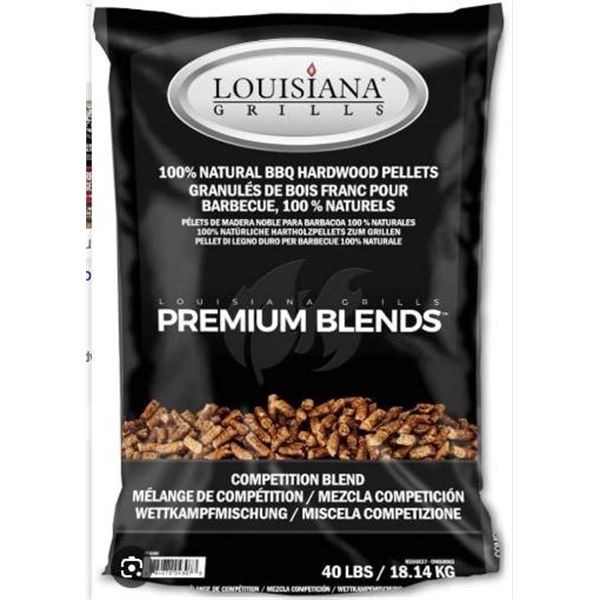 Louisiana Grills Premium Pellets, Competition Blend, 40 lbsÂ