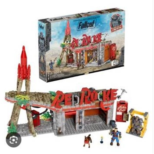 Mega Construx Fallout Red Rocket Building Set, Model GKS95, 782 Pieces