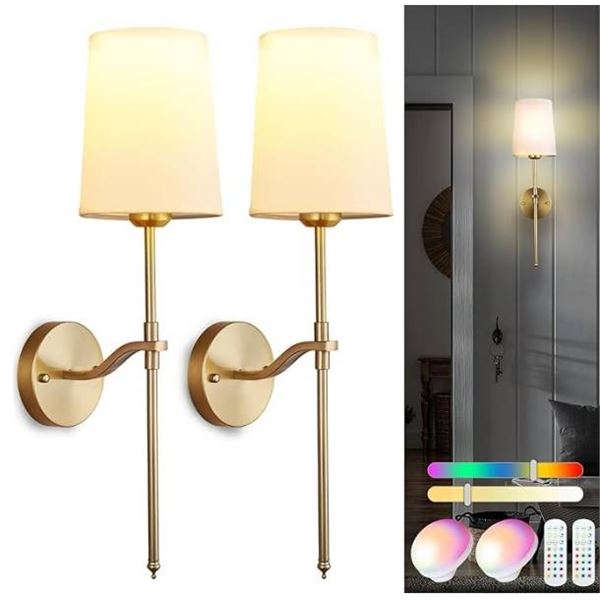 IThird Battery Operated Wall Sconces With Remote and Touch Control