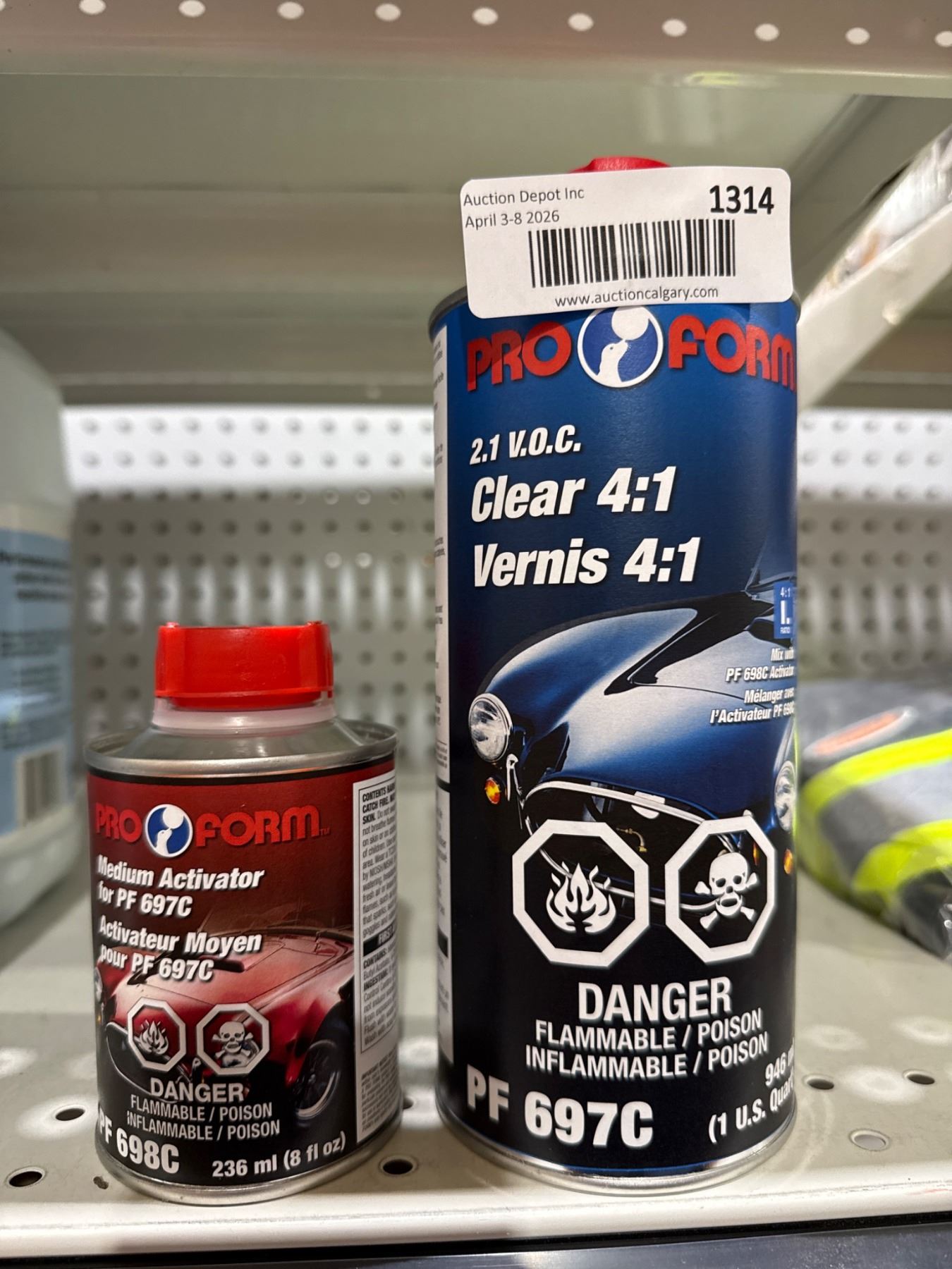 Pro Form PF 697C Clear 4:1 and PF 698C Medium Activator