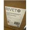 Image 2 : Rivet Rustic Textured Stoneware Planter, Dark Grey, 10 Inches