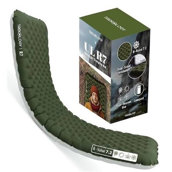 Trekology UL R7 Ultralight Sleeping Mat with Dual-Sided Insulation