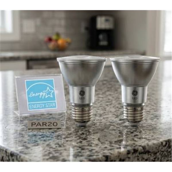 GE Classic LED PAR20 Indoor Floodlight Bulbs, 5000K, 8- 2-Packs