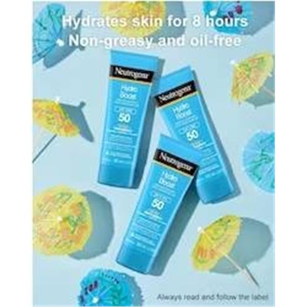Neutrogena Hydro Boost Water Gel Lotion Sunscreen SPF 50 3x88 ml