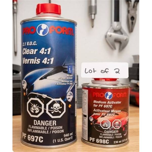 Pro Form PF 697C 2.1 V.O.C. Clear 4:1 and PF 698C Activator Set