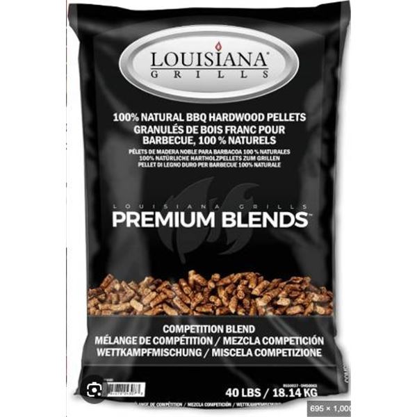 Louisiana Grills 100 Percent Natural BBQ Hardwood Pellets Competition Blend