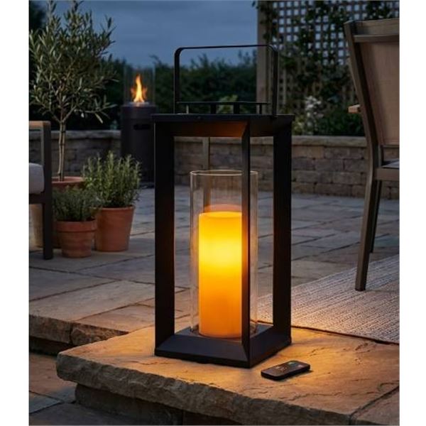 Indoor/Outdoor Pillar Candle Lantern by PX Brands