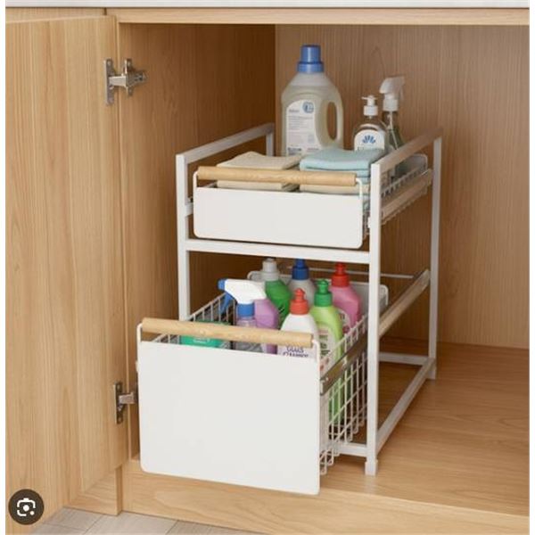 Mesa Living 2-Tier Organizer With Sliding Drawers