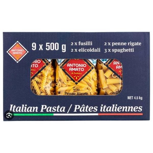 Antonio Amato 9 x 500 g Spaghetti Italian Pasta Set