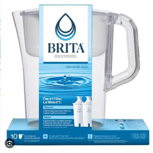 Brita Water Filtration Pitcher with 10-Cup Capacity