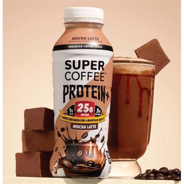 Super Coffee Protein+ Mocha Latte, 18 x 330 ml Packs