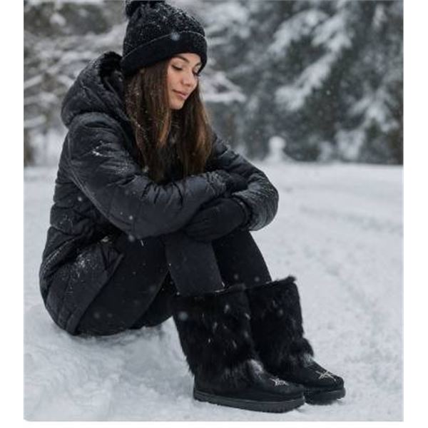 Manitobah Mukluks WP Half Suede Mukluks Black Size L05