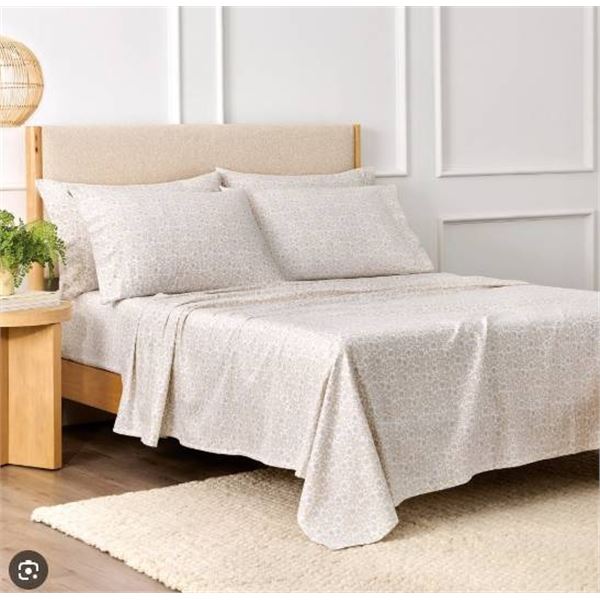 Purely Organic King Grand Sheet Set with 6 Pieces
