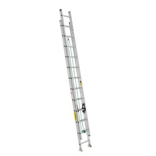 Featherlite FL-2220-24 Aluminum Extension Ladder, 24 ft, 225 lb Duty Rating