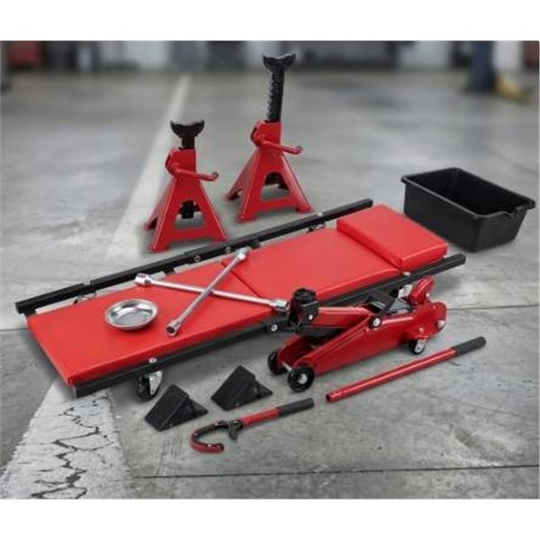 Max Load 2-Ton Garage Combination Kit with Jack Stands